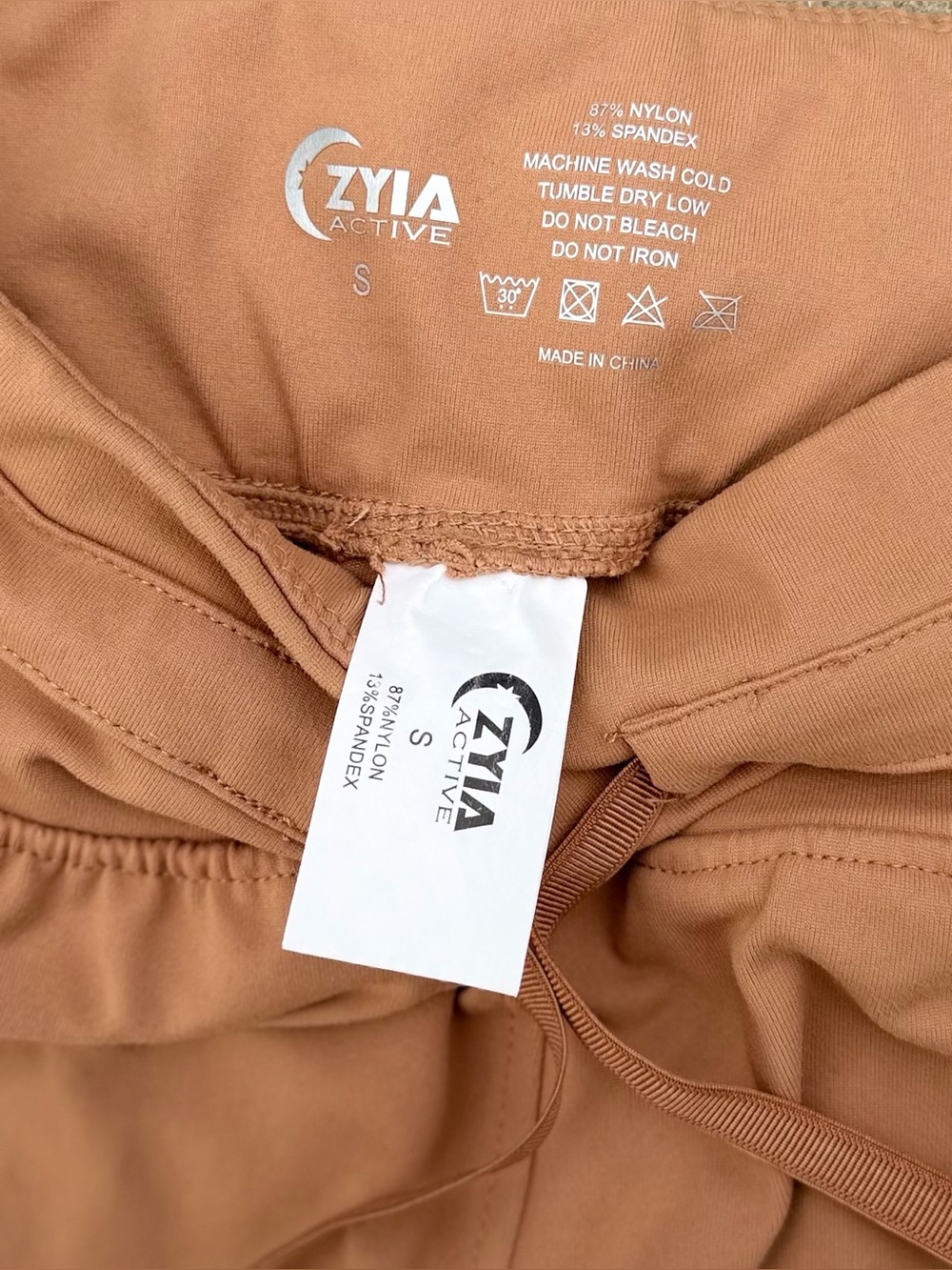 ZYIA Active Ascend Peach Pocket Joggers High Waist Soft Stretch Knit Cabincore S - Picture 5 of 14